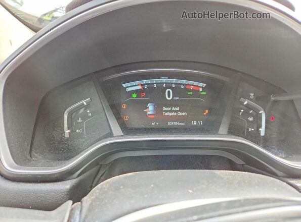 5J6RW2H91HL070759 2017 HONDA CR-V Beige Вид щитка приладів