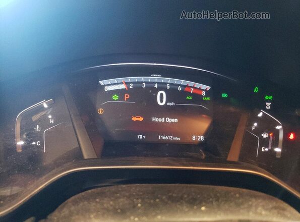 5J6RW2H91LL028133 2020 HONDA CR-V Silver Вид щитка приладів
