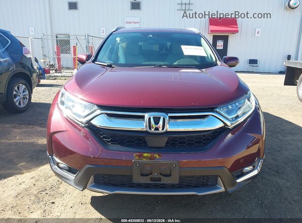 5J6RW2H93KL006357 2019 HONDA CR-V Бордовый Вид задней части салона