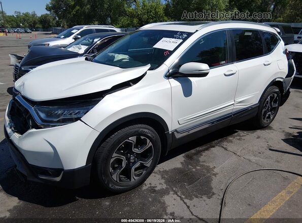 5J6RW2H95JL024504 2018 HONDA CR-V White წინა მარცხენა ხედი სამი მეოთხედიდან