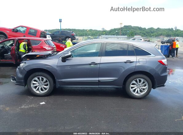 5J8TB4H36HL004790 2017 ACURA RDX Gray Widok wnętrza 360 stopni
