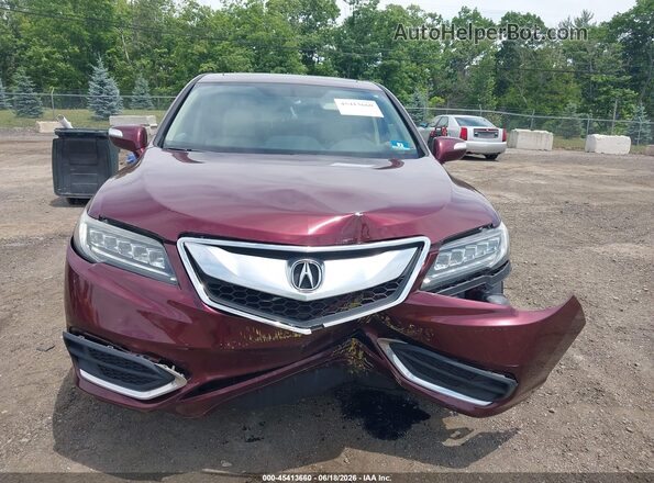 5J8TB4H54GL009650 2016 ACURA RDX Red Widok zestawu wskaźników