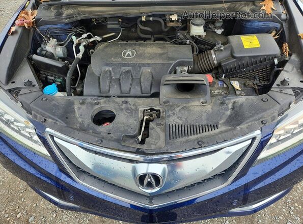 5J8TB4H71GL028514 2016 ACURA RDX Синий Вид подкапотного пространства