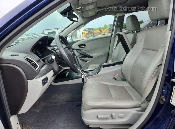 5J8TB4H71GL028514 2016 ACURA RDX Синий Вид салона спереди