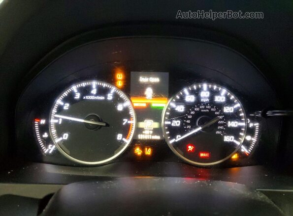 5J8TB4H77GL013192 2016 ACURA RDX Silver Widok zestawu wskaźników