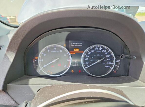 5J8TB4H78HL808317 2017 ACURA RDX Gray Вид щитка приладів