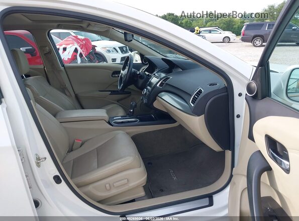 5J8TB4H7XGL021657 2016 ACURA RDX White Front interior view