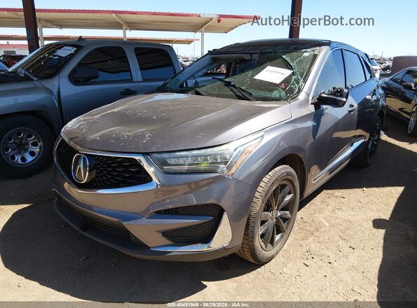 5J8TC1H35LL002145 2020 ACURA RDX Gray წინა მარცხენა ხედი სამი მეოთხედიდან