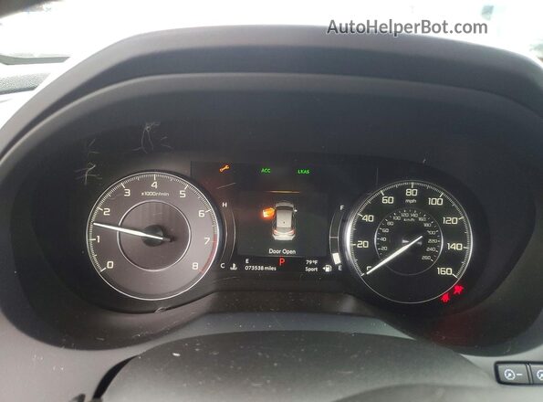 5J8TC1H5XLL017970 2020 ACURA RDX White Вид щитка приладів