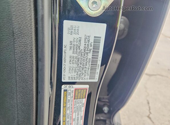 5J8TC1H61LL016506 2020 ACURA RDX Black 
