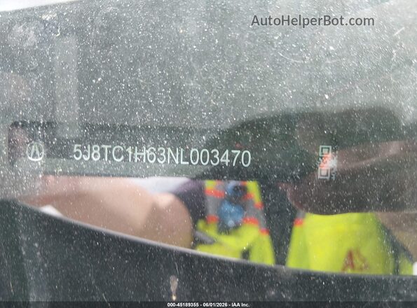 5J8TC1H63NL003470 2022 ACURA RDX Gray Вид підкапотного простору