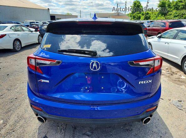 5J8TC1H64KL004221 2019 ACURA RDX Blue Widok z tyłu