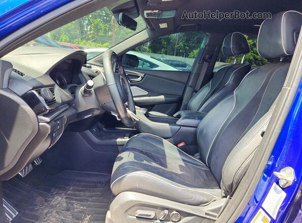 5J8TC1H64KL004221 2019 ACURA RDX Blue Widok wnętrza z przodu