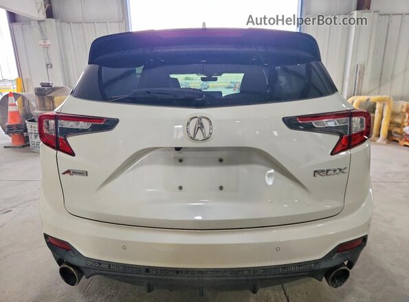 5J8TC1H67KL009865 2019 ACURA RDX White უკანა ხედი