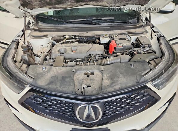 5J8TC1H67KL009865 2019 ACURA RDX White ძრავის განყოფილების ხედი