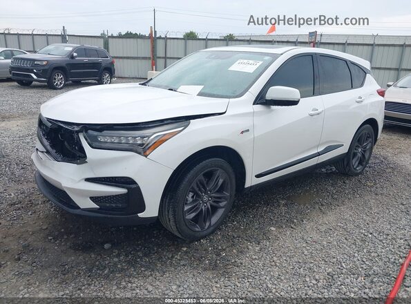5J8TC1H6XML014173 2021 ACURA RDX White Առջևի ձախ երեք քառորդ տեսարան