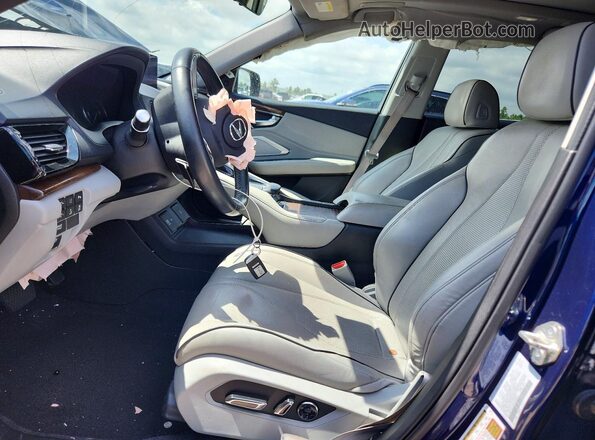 5J8TC1H72KL006204 2019 ACURA RDX Синий Вид салона спереди