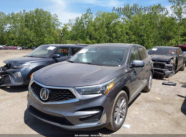 5J8TC1H7XML013078 2021 ACURA RDX Gray წინა მარცხენა ხედი სამი მეოთხედიდან