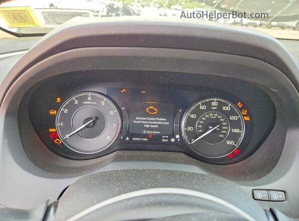5J8TC2H30KL037826 2019 ACURA RDX White Widok zestawu wskaźników