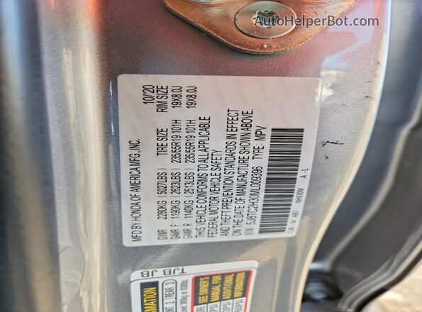 5J8TC2H30ML009396 2021 ACURA RDX Silver Engine compartment view