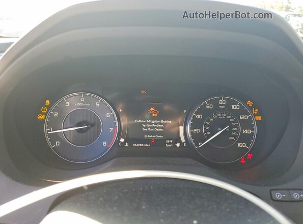 5J8TC2H31ML015112 2021 ACURA RDX Белый Вид щитка приборов