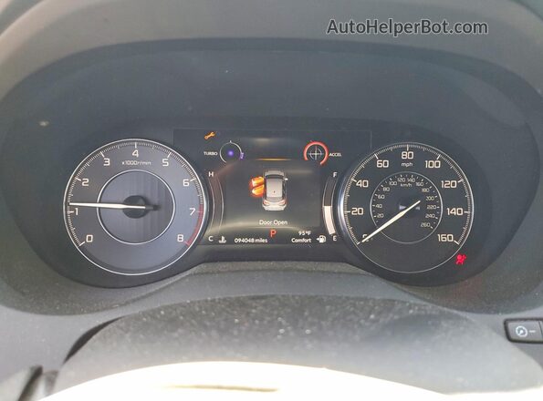 5J8TC2H34LL015927 2020 ACURA RDX Blue Widok zestawu wskaźników