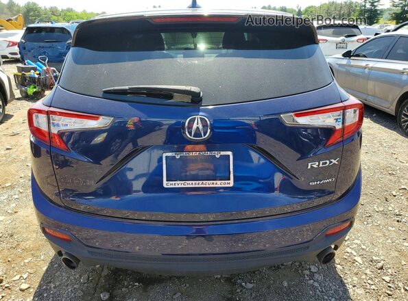 5J8TC2H34LL015927 2020 ACURA RDX Blue Widok z tyłu