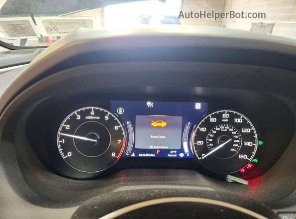5J8TC2H34PL017246 2023 ACURA RDX Black Вид щитка приладів