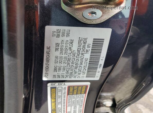 5J8TC2H35LL021400 2020 ACURA RDX Charcoal Вид підкапотного простору
