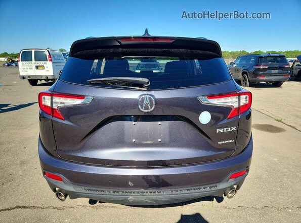 5J8TC2H36KL043114 2019 ACURA RDX Purple Vista trasera