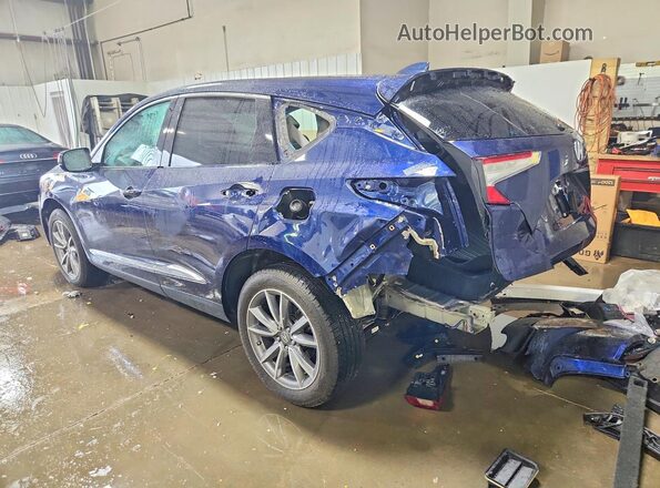 5J8TC2H51KL006599 2019 ACURA RDX Blue Trasero izquierdo