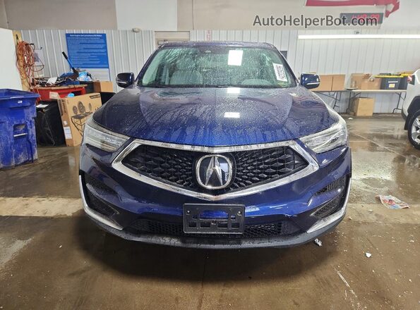 5J8TC2H51KL006599 2019 ACURA RDX Blue Vista frontal