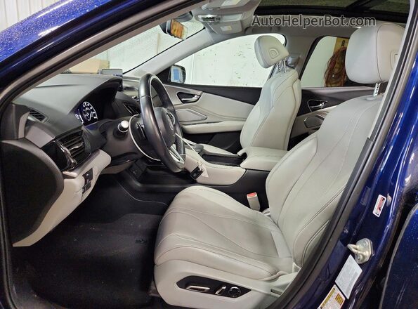 5J8TC2H51KL006599 2019 ACURA RDX Blue Vista interior delantera