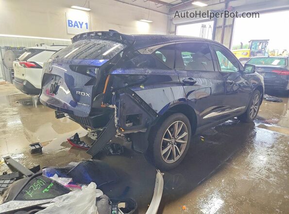 5J8TC2H51KL006599 2019 ACURA RDX Blue Trasero derecho