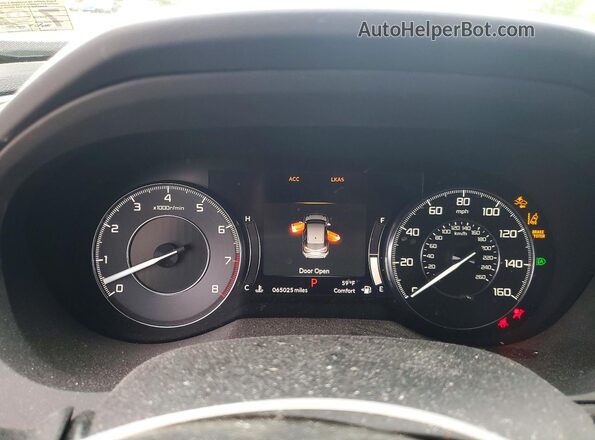 5J8TC2H51LL018317 2020 ACURA RDX Черный Вид щитка приборов