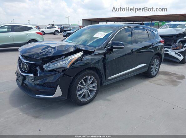 5J8TC2H51ML036091 2021 ACURA RDX Black Առջևի ձախ երեք քառորդ տեսարան