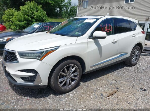 5J8TC2H52KL031379 2019 ACURA RDX White Առջևի ձախ երեք քառորդ տեսարան