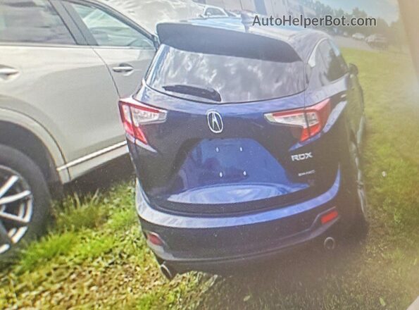 5J8TC2H52ML007117 2021 ACURA RDX Blue უკანა ხედი