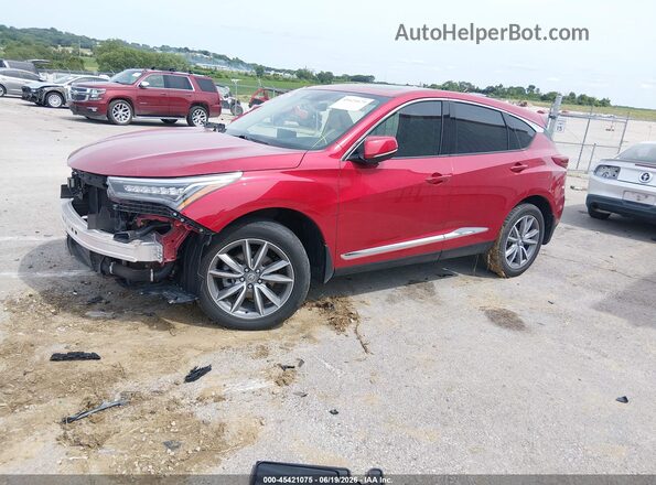 5J8TC2H52ML015718 2021 ACURA RDX Red წინა მარცხენა ხედი სამი მეოთხედიდან