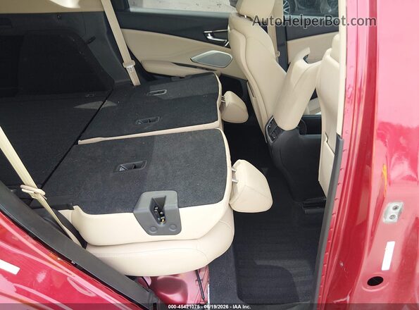 5J8TC2H52ML015718 2021 ACURA RDX Red VIN კოდის სტიკერის ხედი