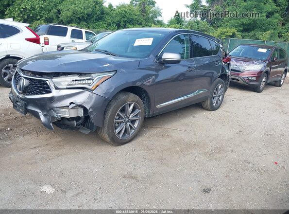 5J8TC2H54ML001111 2021 ACURA RDX Gray Առջևի ձախ երեք քառորդ տեսարան
