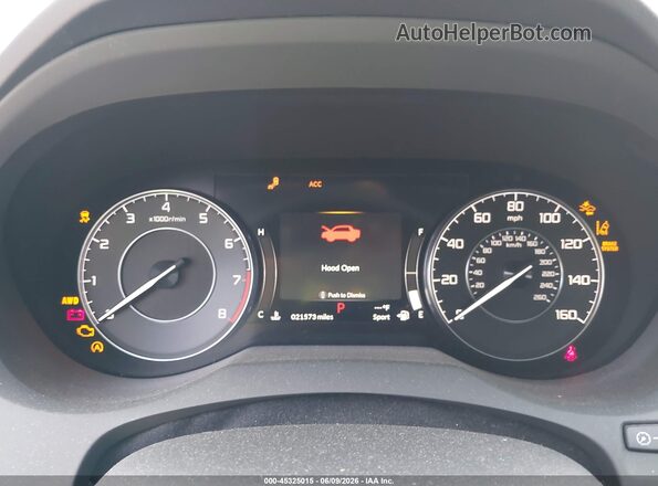 5J8TC2H54ML001111 2021 ACURA RDX Gray Հետևի նստատեղերի տեսք