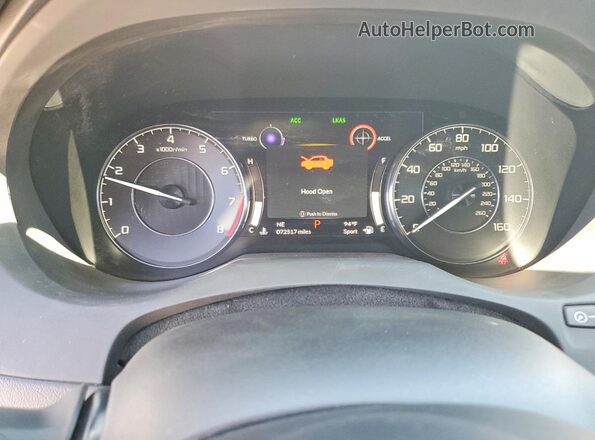 5J8TC2H55ML029189 2021 ACURA RDX White Вид щитка приладів