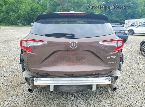 5J8TC2H56KL000846 2019 ACURA RDX Brown უკანა ხედი