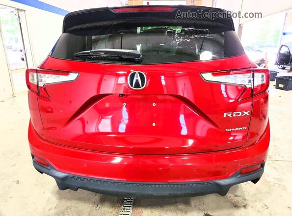 5J8TC2H57NL000908 2022 ACURA RDX Red უკანა ხედი