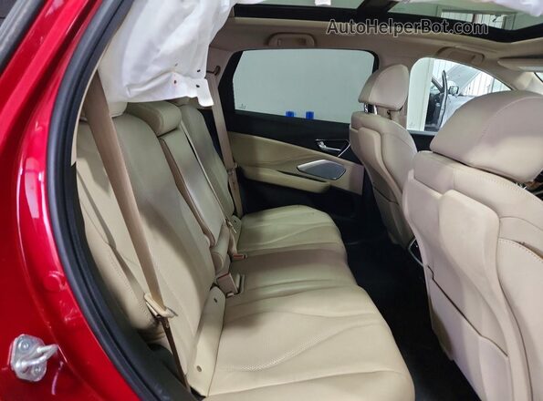 5J8TC2H57NL000908 2022 ACURA RDX Red უკანა სალონის ხედი