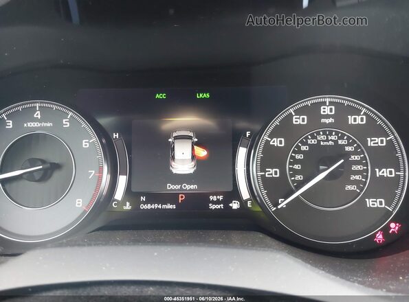 5J8TC2H58KL002775 2019 ACURA RDX Gray უკანა სავარძლების ხედი