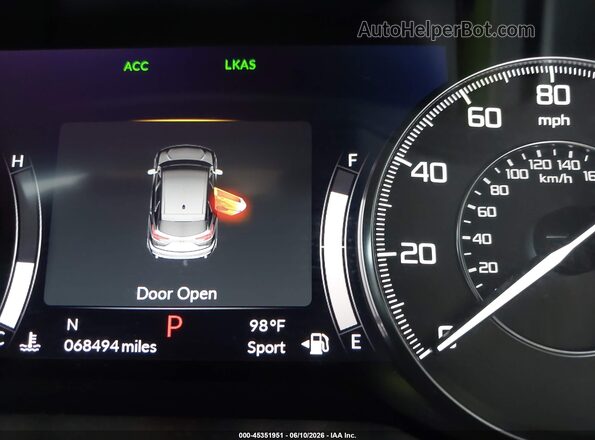 5J8TC2H58KL002775 2019 ACURA RDX Gray 