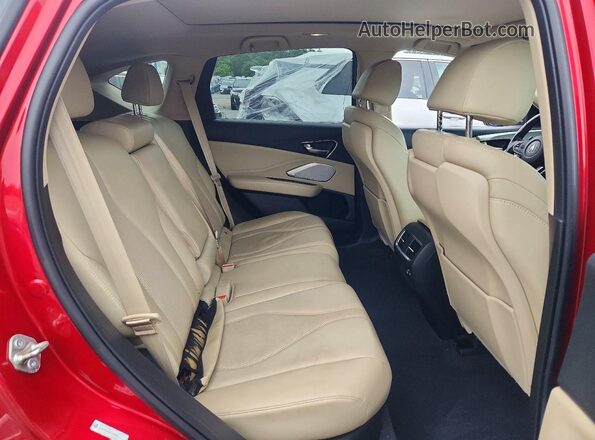 5J8TC2H59KL020850 2019 ACURA RDX Red Vista interior trasera