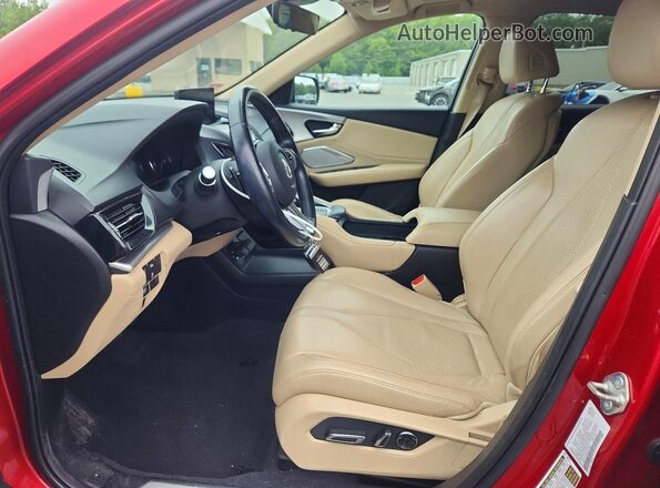 5J8TC2H59KL020850 2019 ACURA RDX Red Vista interior delantera